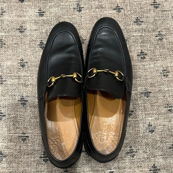 Gucci Jordaan Leather Loafers with Brass Detail (Men’s) Gucci Men main image 3